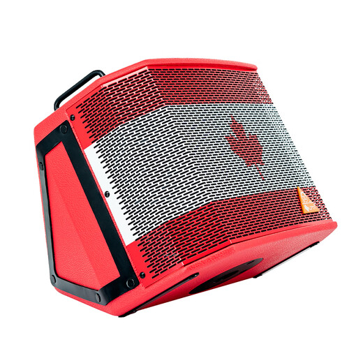 LPTA Magic 3plusX Magic 3 speaker guitar audio outdoor rechargeable electric blowpipe with sound card live playing and singing road show Magic 3plusX Maple Leaf Red 120w comes with dual wireless microphones