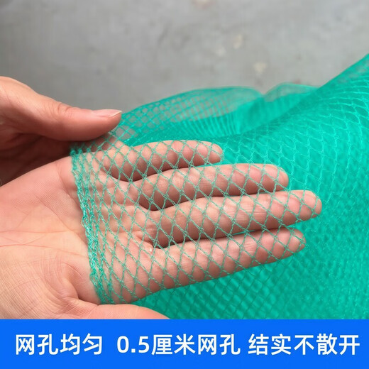 Orchard fruit tree anti-bird net fish pond breeding net chicken net fence protective net nylon fishing net anti-hail net knotless net 1 meter wide X 3 meters long 0.5 cm hole