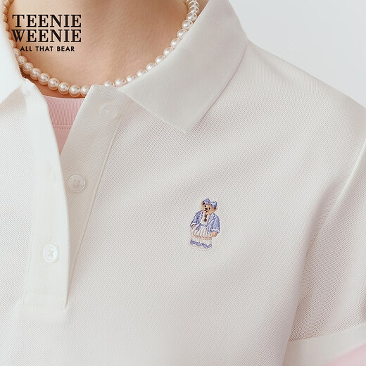Teenie Weenie [Cool] ours Polo féminin 2025 Été Nouveau T-shirt à manches courtes simples