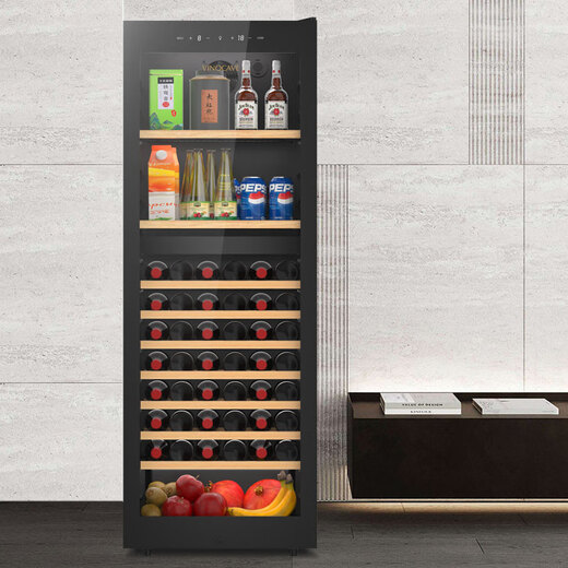 Vinocave266BD ice bar home refrigerator beverage tea preservation red wine cabinet constant temperature wine cabinet multi-functional model