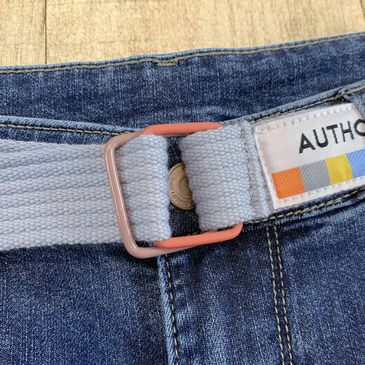 Romon High-Und Ice Oxygen Bar Brand à la mode Harren Pint Jeans Men's Summer Fin Low Straight Casual Pantal Blue 32 140-150Jin [Jin est égal à 0,5 kg]