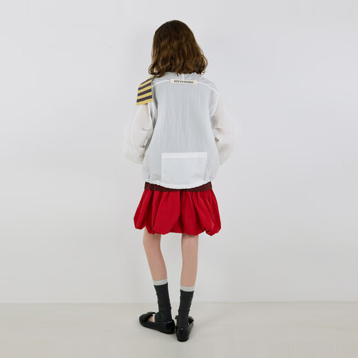 IIIVIVINIKO2025秋新款艺术刺绣轻量运动夹克外套女M530305127A 本白 S