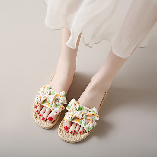 Hausschuhe für Frauen 2025 Neue Sommer im Freien im Freien modische Nische Super heiße Sandalen Fairy Style Rock Sandalen Aprikose gelb 40-41 empfohlen, eine größere Größe zu nehmen
