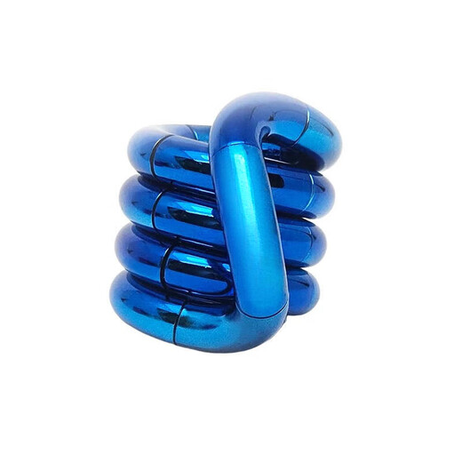 
Le Yingqi Tan official genuine twist Le Metal Series decompression artifact adult ADHD concentration training toy rope 12604-Silver