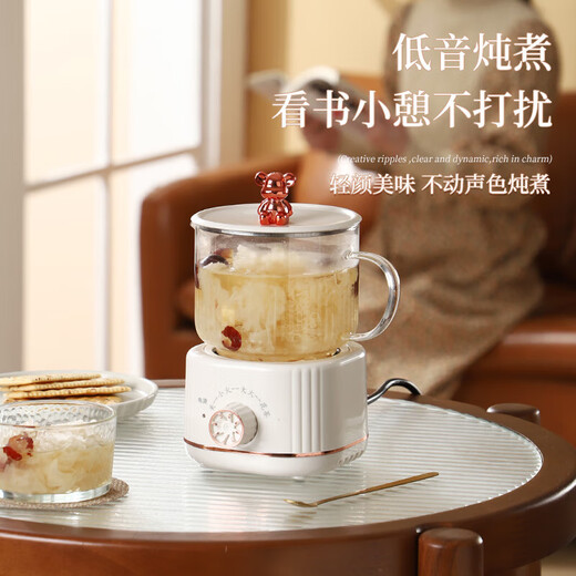 Health kettle, kettle, hot water kettle, thermostatic kettle, teapot, teapot, all-in-one, fully-glass, fully-automatic, small home, multi-functional office, large capacity, silver-plated 0.6L