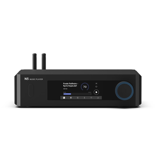 AUNE奥莱尔 N5 发烧数字母带音乐播放器 dac蓝牙流媒体HiFi功放DSD串流解码桌面式转盘解码播放一体 N5蓝牙版 新品