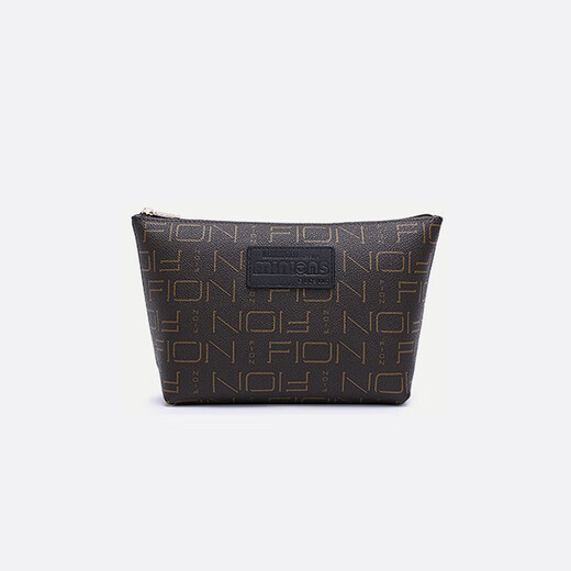 
FION/Fianni clutch bag women's bag new fashion fashion makeup bag toiletry bag brown color_FAAGGFT111