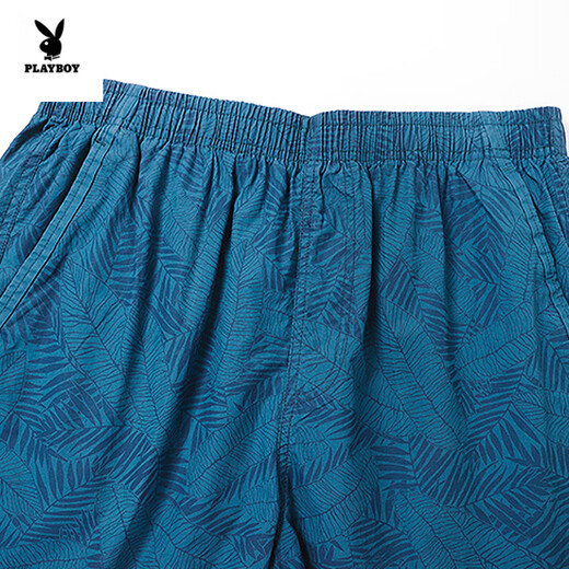 Playboy (Playboy) Pure Cotton Shorts Hombres Pantalones de cinco puntos de cinco puntos Summer Summer Casual Behorable Beach Midports Men 9215-Green 3xl Recomendado 170-190Jin [Jin equivale a 0.5 kg]
