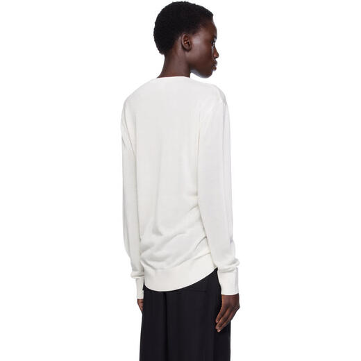 TOTEME light luxury women's white long-sleeved T-shirt White 20 | L