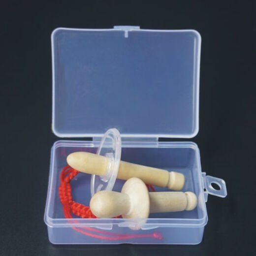 Other baby baby's pepper wood log molar stick, natural non-toxic soothing toy, anti-eating hand-biting teether, custom-made pacifier type + rubber-blocking type, 2 pieces