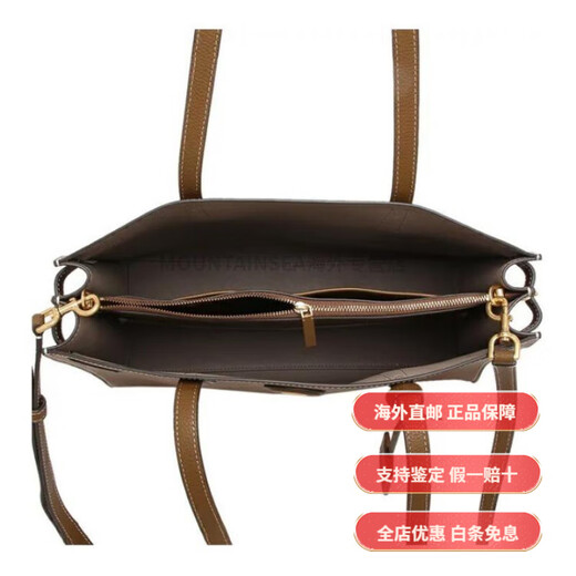 Tory Burch Robinson Satchel Fashionable y Simple Leather Tote bolso bolso bolso de compras Bolso de un solo hombro paquete básico (bolsa + bolsa de polvo)
