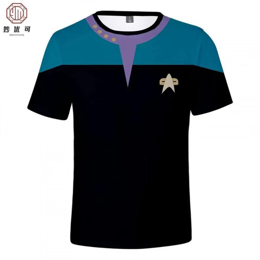 Miao Youke (Miao Youke) Star Trek Sci-Fi T-shirt Small Rocket Prints en couches avec des mâles et des femmes universelles de rue et de style automne Version coréenne Summer JPX1504 XS (70-80) Jin [Jin est égal à 0,5 kg]
