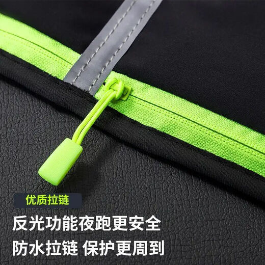 Garberni sports waist bag, running mobile phone carrying artifact, outdoor multi-functional storage bag for men and women, waterproof adjustable belt arm bag, purple upgrade, water bottle compartment + 4 zippers