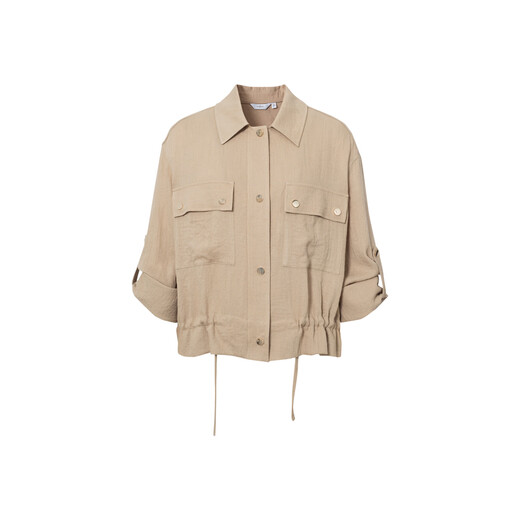 
Eifli (eifini) Eifli Wuli imitation texture soft skin-friendly short jacket 2025 summer new style versatile commuter jacket light brown pre-sale [July 12] Posted L 115-130Jin [Jin equals 0.5 kg]