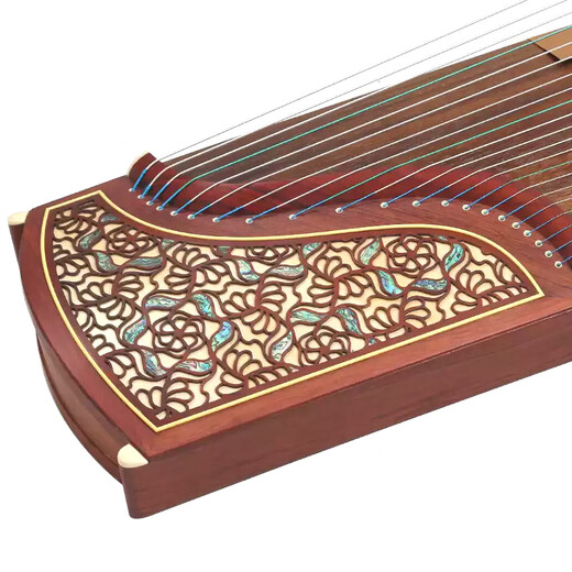 
Dunhuang Dunhuang Guzheng 694L mahogany series shell carving performance test beginner guzheng musical instrument Shanghai folk musical instrument factory 694ML Chunxi Mengxiao