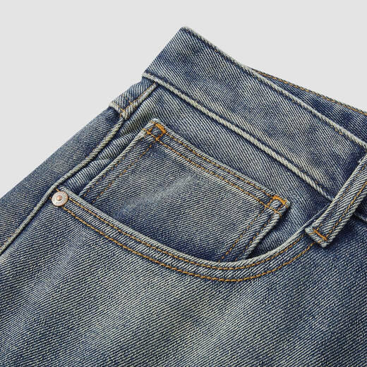 Semir Wang Anyu same style丨Jeans men's retro scimitar pants 25 winter trousers denim pants 109725124107