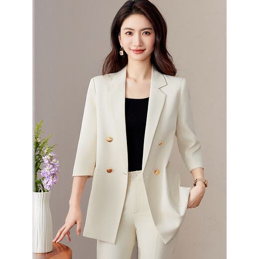 Wen mi plipe de costume de costume jacquard tempérament de mode femelle de style déesse décontractée coréenne veste de costume de célébrité