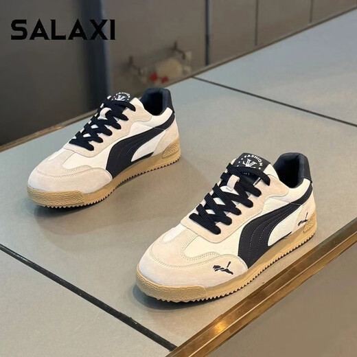 SALAXI [1421 people praise] Salaixi men's shoes and shoes 2024 autumn and winter new style versatile and comfortable trendy soft white and black 39 (standard size)
