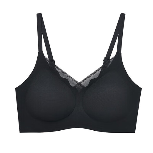 乳胶内衣女无痕裸感透气薄款文胸果冻条洞洞杯无钢圈蜂巢杯胸罩 肤色 M
