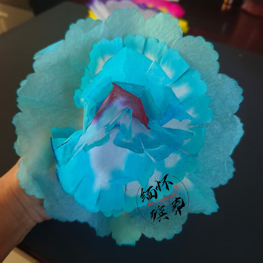 Penusen paper flowers 20 cm flowers funeral head flowers funeral sacrificial wreath accessories flower head flower basket mourning hall flowers white flowers 100 yellow