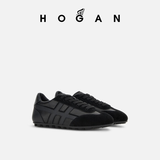 Hogan Women's Shoes New Runner Series H693 модная ретро удобная повседневная обувь одиночная обувь черная 34,5