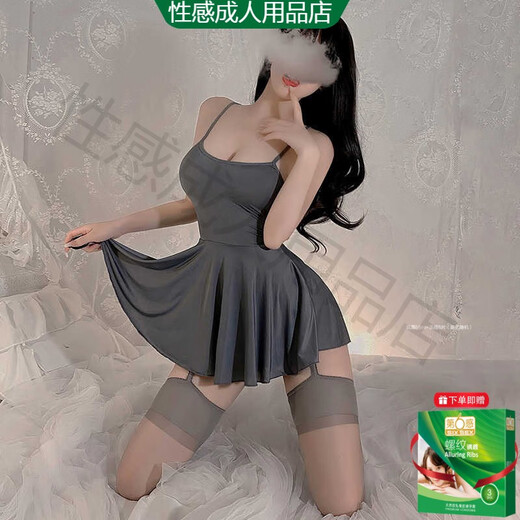 霏慕赠避孕套冰丝吊带裙纯欲风睡衣女款性感女款2025新款夏款高级感大 【2件装】6625吊带裙+6656古典旗袍 均码 【建议体重80-120斤】
