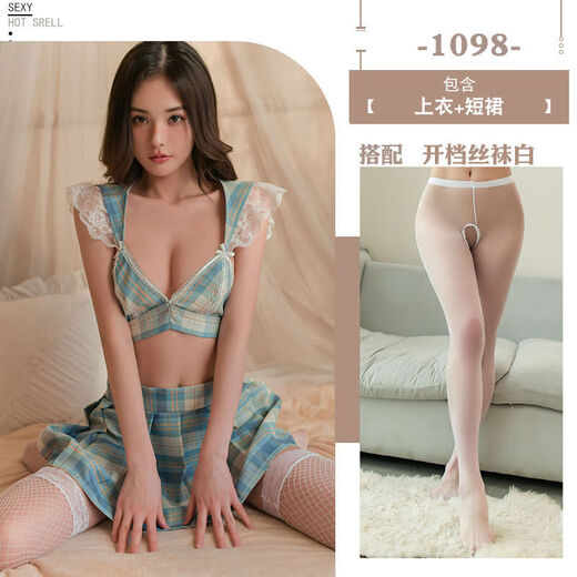 Dessin Oreiller Sleep (Huazhenmian) Robe avec une tenue d'étudiant divisée Play JK Dress Wholesale One W1098 PINK [TOP + PLAISED JUPT]