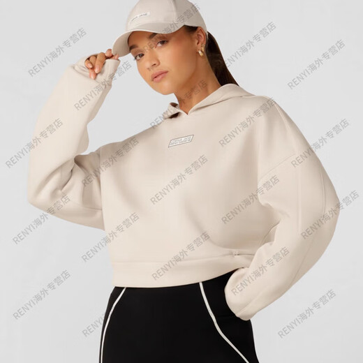 LORNA JANE跑步系列运动罩衫卫衣短连帽夜跑健身休闲女J官方旗舰正品 象牙白 XS