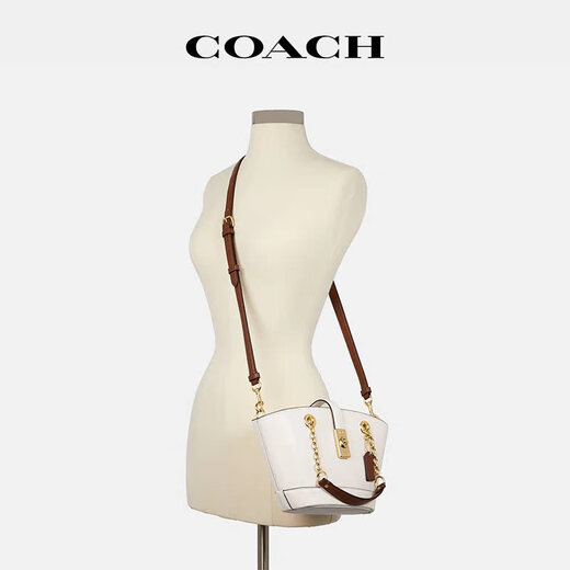 蔻驰（COACH）【情定七夕】LAN饺子包时尚潮流单肩斜挎水桶包C8212 【小号 黑色】C8399 IMA47