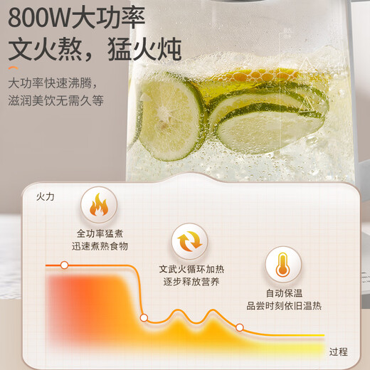 SLIOCR Subo health pot household large capacity can be scheduled to boil water, porridge, milk, multi-function teapot, 12 major health functions, standard model 2L