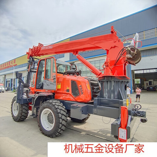 Four-wheel drive off-road forklift tail boom crane multi-functional lifting and transportation accessories