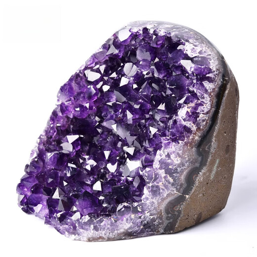 Grotte de cristal du même style de Fat Donglai, améthyste, améthyste naturelle, ornements en grappe, un objet, une image, corne d'abondance, consommation violette K2699