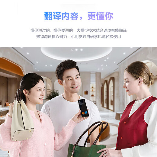 IFlytek Translator 4.0 Spark Edition Multi-lingual Offline Voice Photo Translation Chinese-English Intelligent Simultaneous Interpretation Multi-Language iFlytek Translator Travel Abroad Translator 4.0 Spark Edition + Shaoyin T921 Black-Business Set