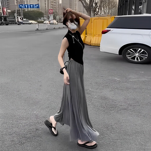 Полный набор платьев OOTD с очаровательным и супер горячим платьем для героини корейской драмы 2025 Весна Новая женская одежда Топ + Юбка (набор с двумя частями) m