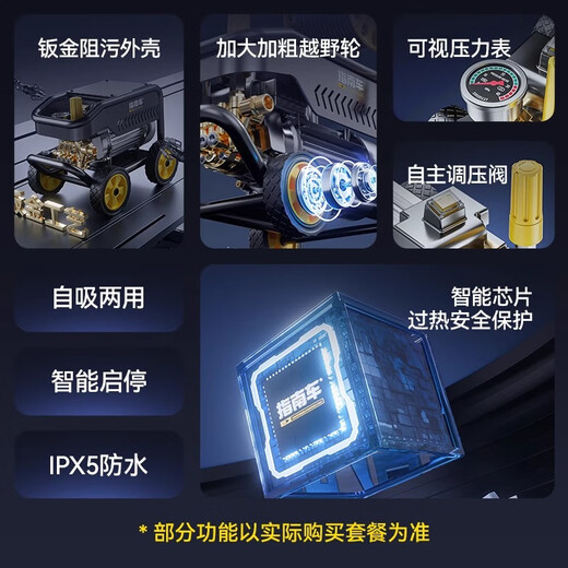 Guide car (zhinanche) high pressure car washing machine cleaning machine 220V high power courtyard cleaning farm floor washing machine water pump household X30 commercial