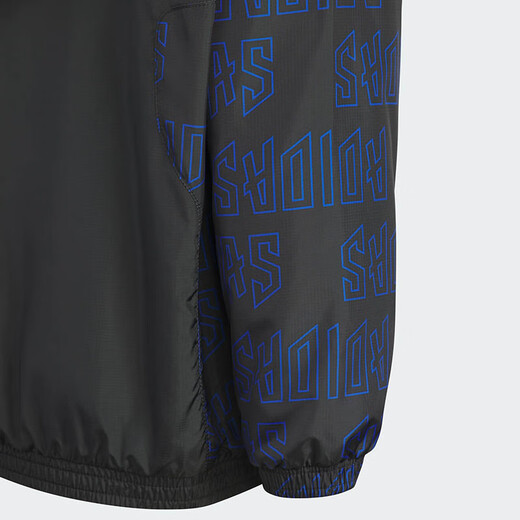 Adidas Children's Clothing 25 Autumn Boys' Woven Jacket Thin Children's Mesh Lined Water-Repellent Sports Hooded Jacket KC5986