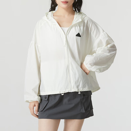 阿迪达斯 （adidas）外套女装2025夏季新款TECH UPF HD JKT时尚百搭连帽运动休闲夹克 IM8837 S