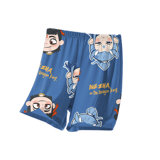 NEZHA 2025 NOUVEAU PAJAMAS PAJAMAS LETTRE BOY MODAL MING SUMME BOIS TROIS ENSEMBLE AO Bing Home Clothes Three Set ST-12353 Cold Modal 155 Big Boy 20 Size Hauteur 150-160cmmm