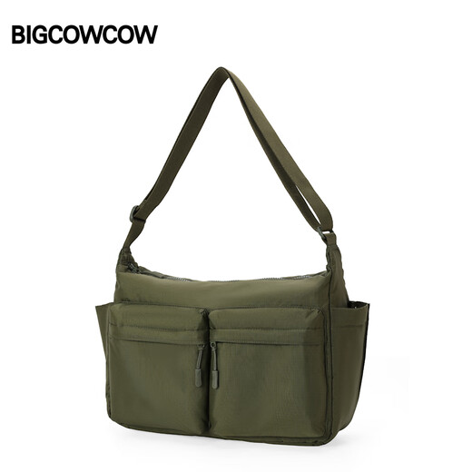 Bigcowcow Crossbody Bag Herren große Kapazität Pendeln 14-Zoll