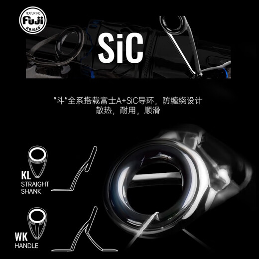 斗路亚竿泛用碳素钓鱼杆超远投直柄枪柄鲈鳜鱼虫竿黑坑 682m CH/枪柄两节2.04米