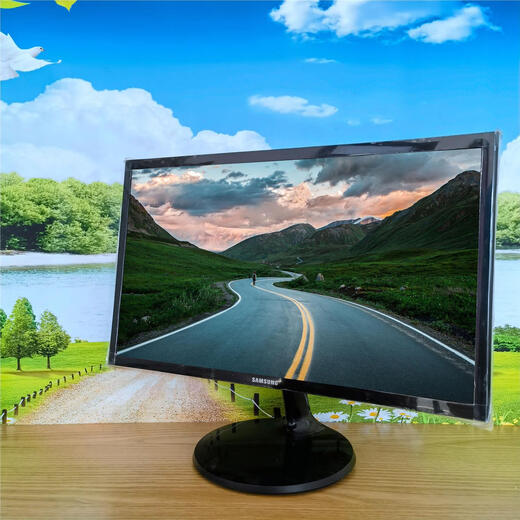 Originaler gebrauchter Computermonitor 17/19/22-Zoll-Desktop-LCD-Bildschirm 24 E-Sports-Büro externe Überwachungsmodell 3524-Zoll große Wand YouPai und andere grenzenlose offizielle Standard-Netzteil-/VGA-Kabel