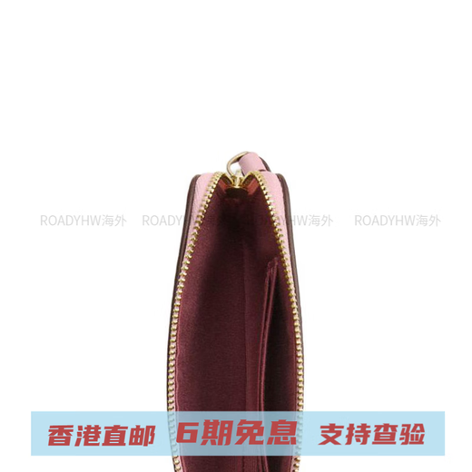 蔻驰（COACH）16 经典品牌标志 人造革 手拿包 小号 女款 粉色 基础装(包+防尘袋)