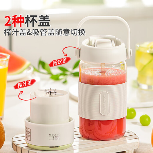 Liven (Liven) Juicer Tragbarer Elektromuicer Juicer Juicer Babynahrung Maschine gebrochenes Eis Automatische Reinigung im Freien Begleiter Tasse Hoch Borosilikat Glass LLJ-A719