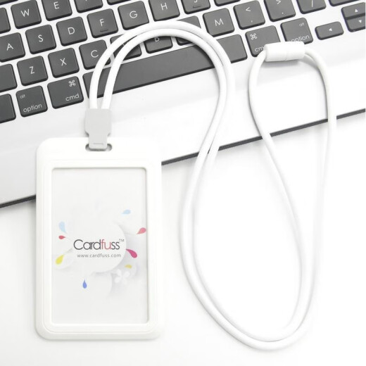 JPHZNB Fashion Round Rope Lanyard Tarjeta de empleados Tarjeta de autobús Tarjeta de trabajo Tarjeta de trabajo Tarjeta de campus Bus C5 C5 White Horizontal Versión + 9734 White Round Rope