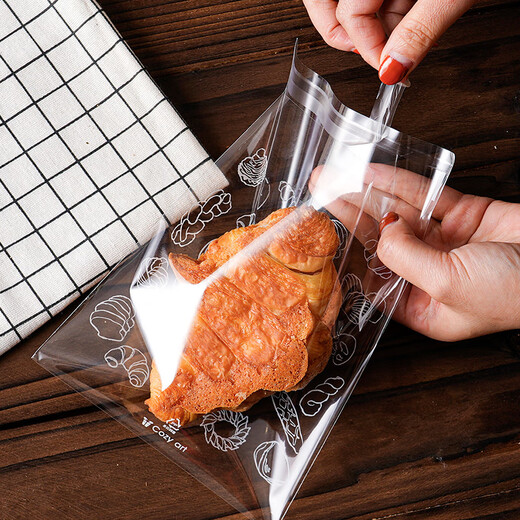 Ten-color life European bag bread packaging bag bagel donut ziplock bag cake roll sliced toast transparent bean paste pineapple bun