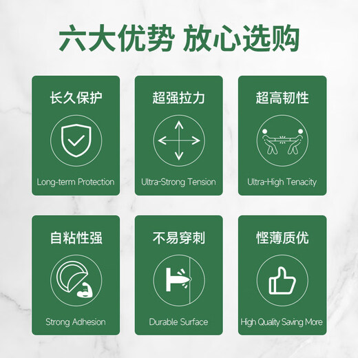 HOOYE 3507 stretch film 5cm wide small roll ultra-thin 1.5 silk packaging film protective film packaging film PE takeaway leak-proof packaging box sealing cling film about 150 meters single roll