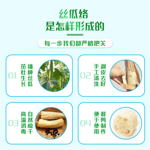 Sulida loofah dishwashing artifact loofah pulp kitchen special brush pot natural old dry water melon bag brush thickened scouring pad lanyard style - 9 sections / selected thick sections - about 10CM long