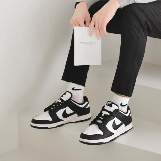 耐克男鞋Dunk Low Retro黑白熊猫 防滑耐磨 男子低帮轻便休闲板鞋 DD1391-100 40