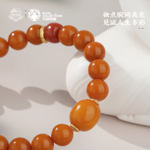 Potala Palace Beeswax Date Bead Bracelet 925 Silver Nanhong Wenwen Bracelet Tibetan Style Versatility Same Style for Boyfriends Birthday Gift