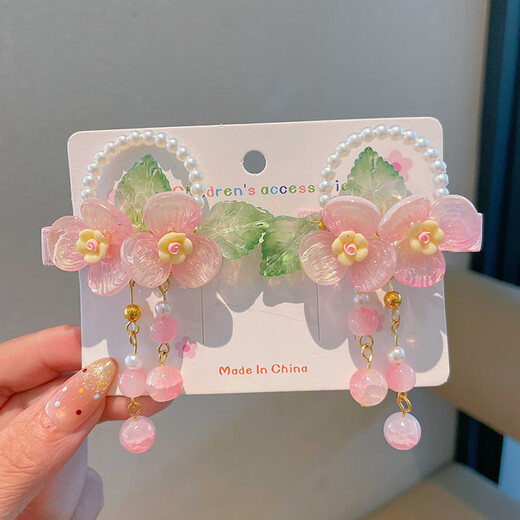 Children's ancient style hair accessories Chinese style Hanfu headwear girls' ancient costume hairpins kindergarten baby ancient tassel hairpins Shudai